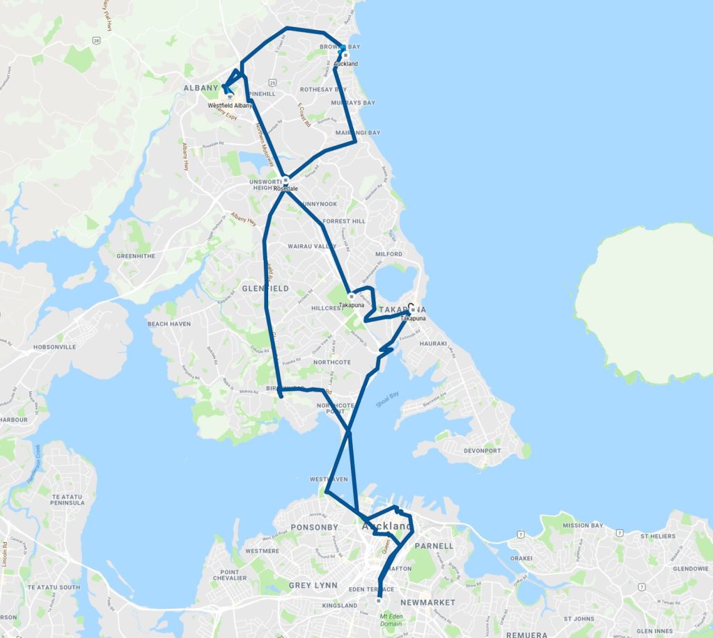 Riding the Northern New Network - Greater Auckland